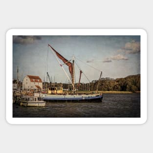 Sailing Barge At Woodbridge Sticker